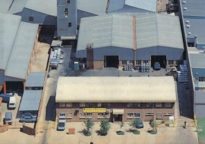 Aerial photograph of the Makeean factory in 1992